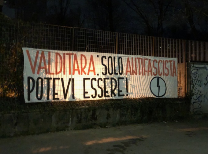Protesta del Blocco studentesco contro il ministro Valditara