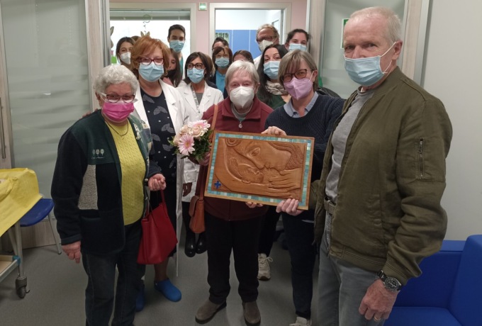 Un bassorilievo in ospedale in memoria del dottor Kaplun