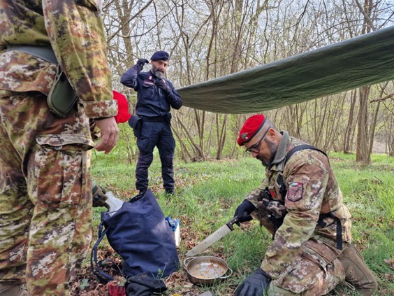 I “Carabinieri Cacciatori” all’opera nel Parco Pineta
