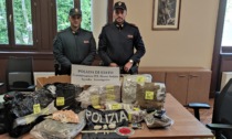 Blitz in una casa di corte a Gorla Minore, un arresto e trovati 25 chili di droga