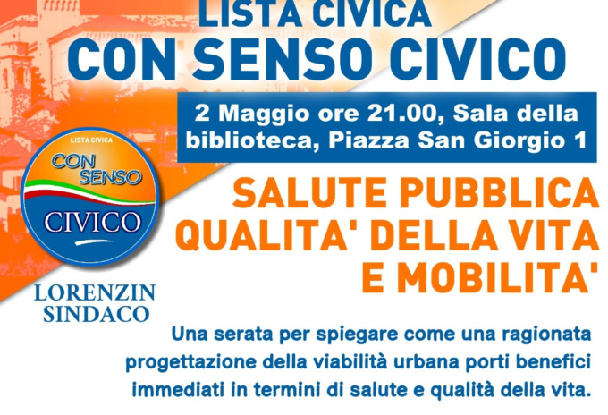 Salute pubblica, qualità della vita e mobilità: serata con Con Senso Civico a Venegono