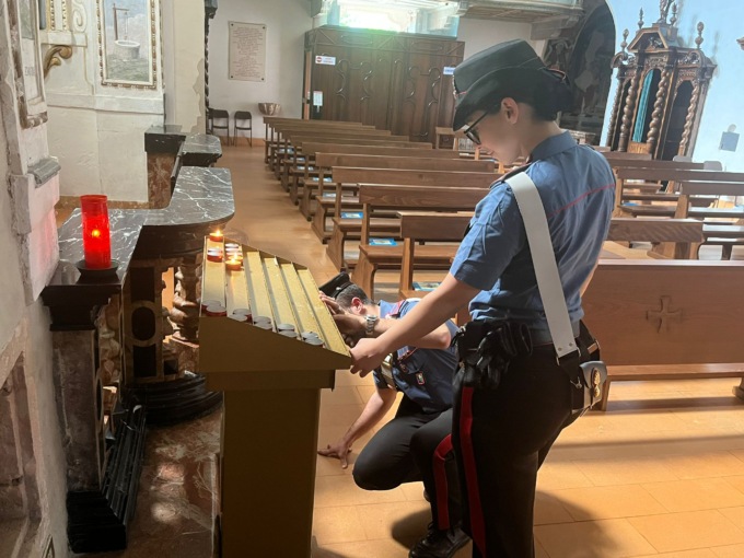 Ruba in chiesa: i carabinieri arrestano un 35enne