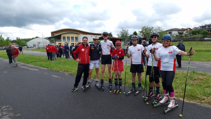 L'inaugurazione della pista da Skiroll