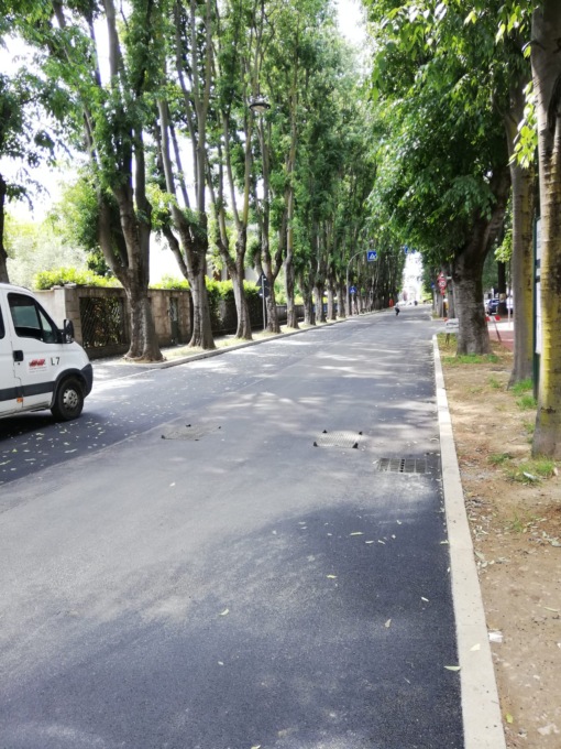Lavori finiti in via Roma: strada riaperta alla viabilità