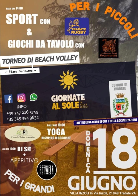 Tutti in Villa Inzoli per la seconda Giornata al Sole