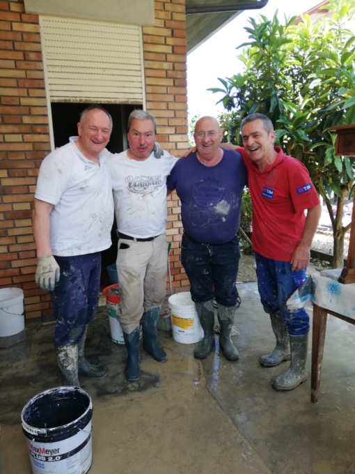 Ercole Galli da Uboldo a Forì per portare aiuti