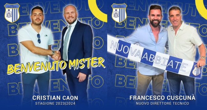 Nuova Abbiate grandi firme: ufficiale Caon, arriva anche Cuscunà