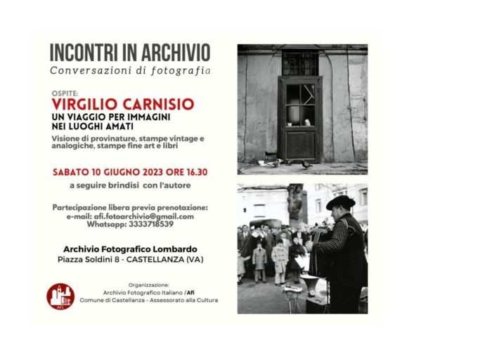 La mostra di Virgilio Carnisio all’archivio fotografico lombardo