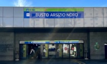 Lavori in corso alla stazione ferroviaria di Busto