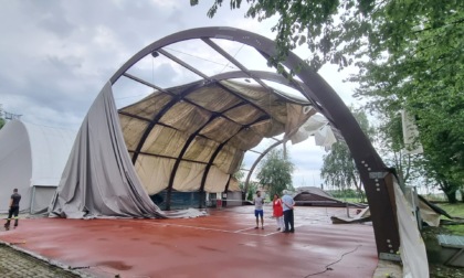 Tempesta e bufera su Tradate: danni in tutta la città