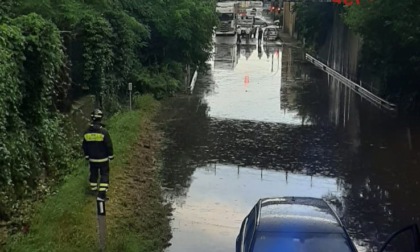 Maltempo, venti gli interventi dei Vigili del fuoco nella Bassa comasca