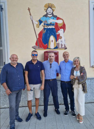 Il murale di San Rocco donato alla città
