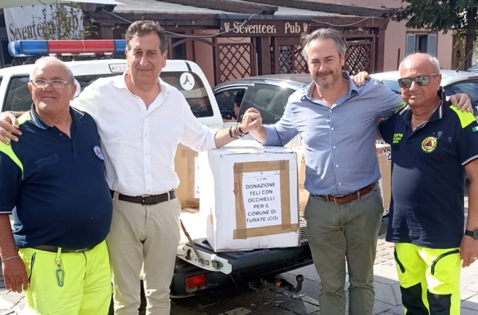 Maltempo, dalle Marche per aiutare una Turate devastata