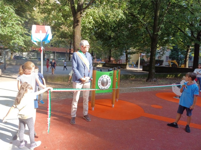 Inaugurato il parco inclusivo di fronte al Municipio
