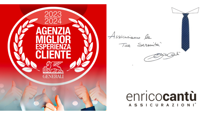 Enrico Cantù Assicurazioni riceve il riconoscimento “Miglior Esperienza Cliente 2023/24”