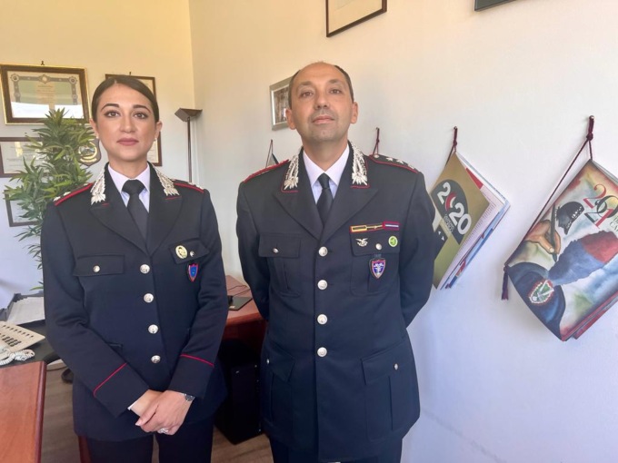 Il Tenente Francesca Failla subentra al Capitano Michele Paladini.