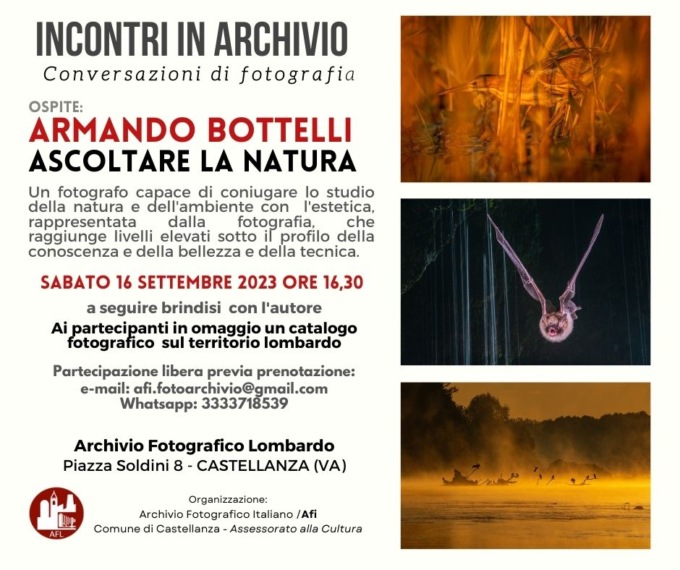 Incontro con Armando Bottelli per parlare di fotografia e natura