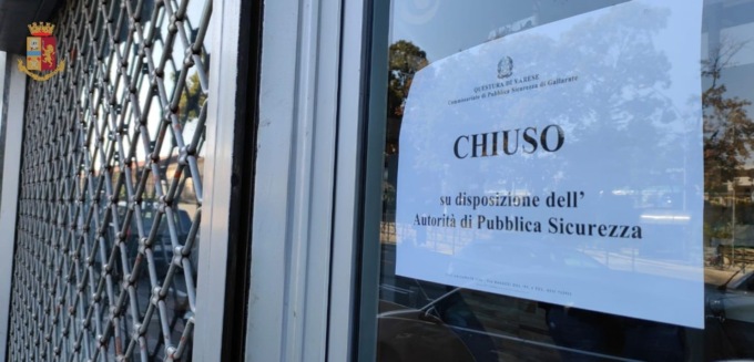 Città passata al setaccio: chiuso un bar, multati altri locali