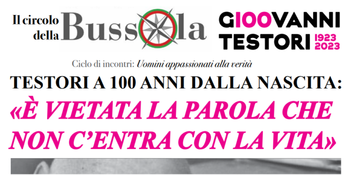 Con la Bussola si parla di Testori
