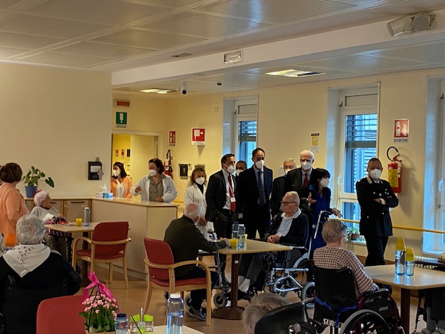 Il comandante dei Carabinieri della Compagnia di Busto Arsizio ha visitato L’Istituto La Provvidenza