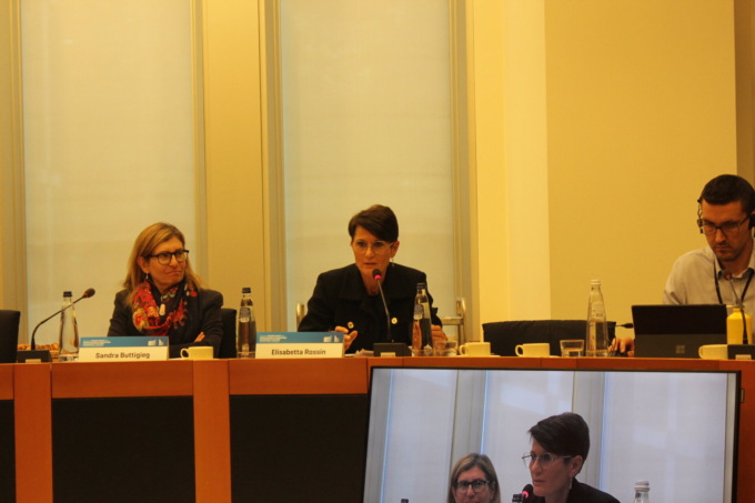 La dottoressa Rossin al Parlamento europeo per parlare del trattamento del cancro