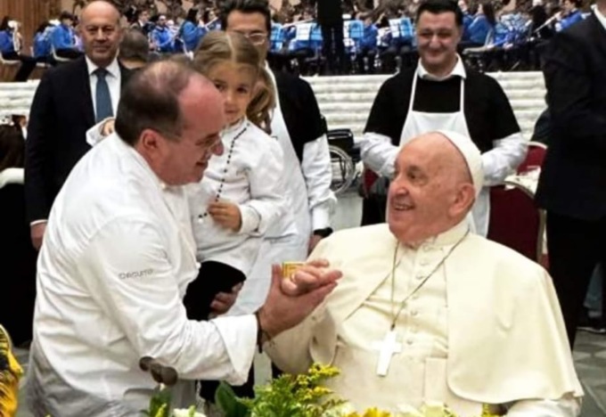 I dolci di Buosi in Vaticano sulla tavola di Papa Francesco