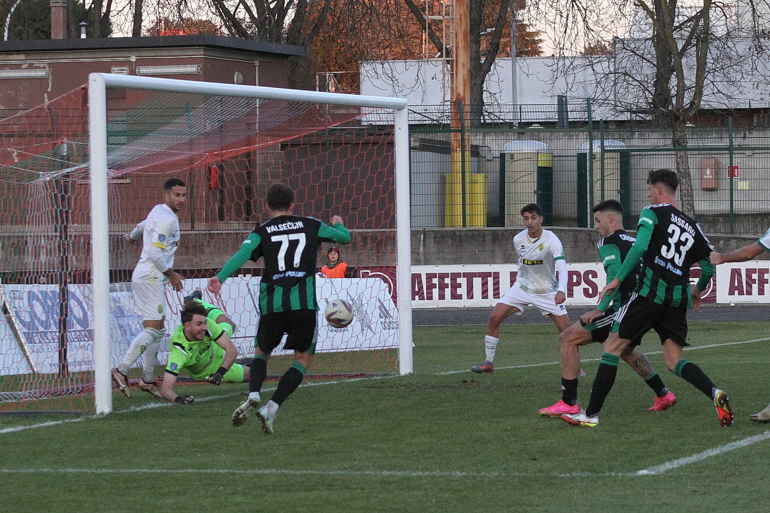 Castellanzese Il gol del definitivo 2-2 ad opera di Valsecchi