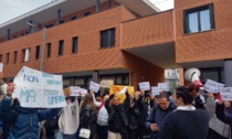 Studenti in sciopero a Gallarate per le aule fredde