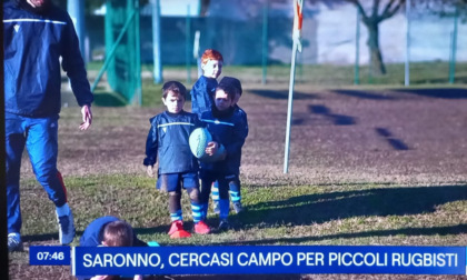 I piccoli rugbisti di Saronno che cercano un campo finiscono sul Tg1