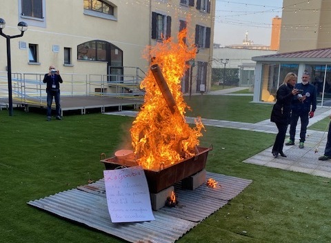 Il falò della Gioebia anche alla Provvidenza