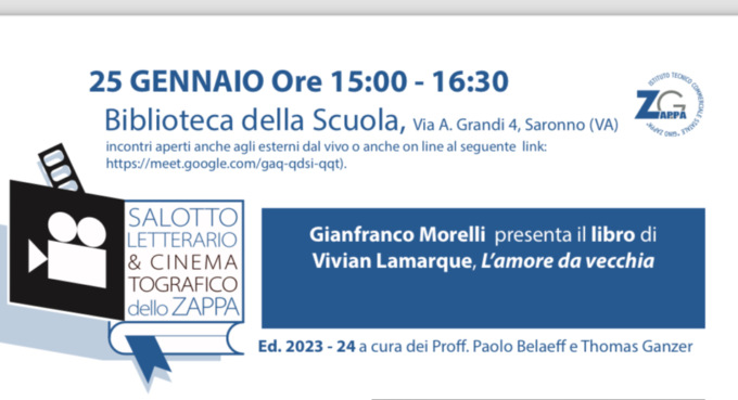 Salotto letterario e cinematografico terzo appuntamento