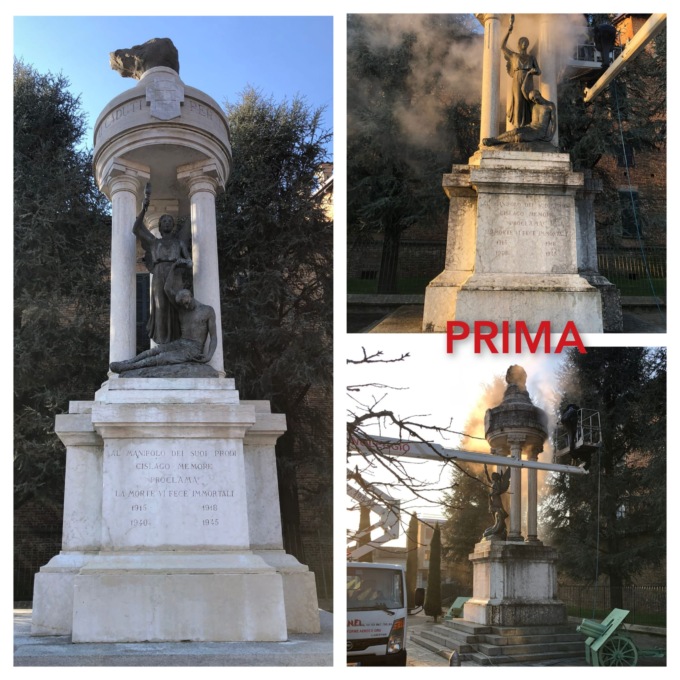 Il monumento ai Caduti torna a risplendere