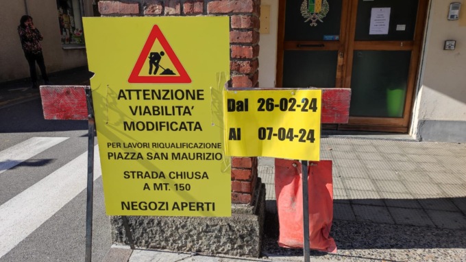 Lavori Piazza San Maurizio a Vedano: la mappa dei parcheggi disponibili