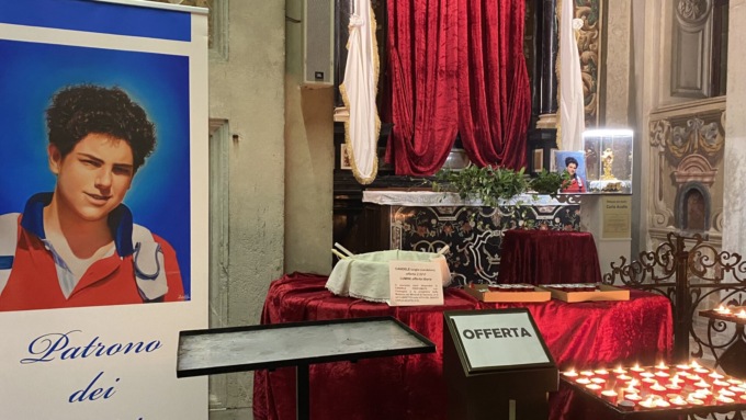 Il Santuario ospita la reliquia del Beato Carlo Acutis