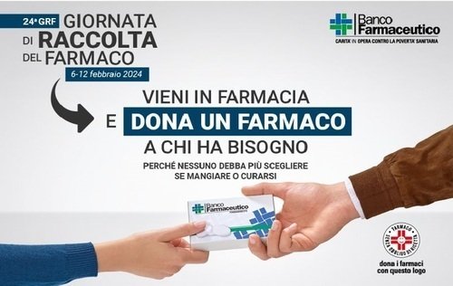 Giornata di raccolta del farmaco dal 6 febbraio