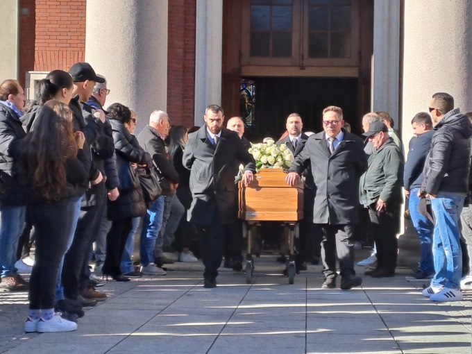 I funerali di Andrea Bossi a Fagnano Olona