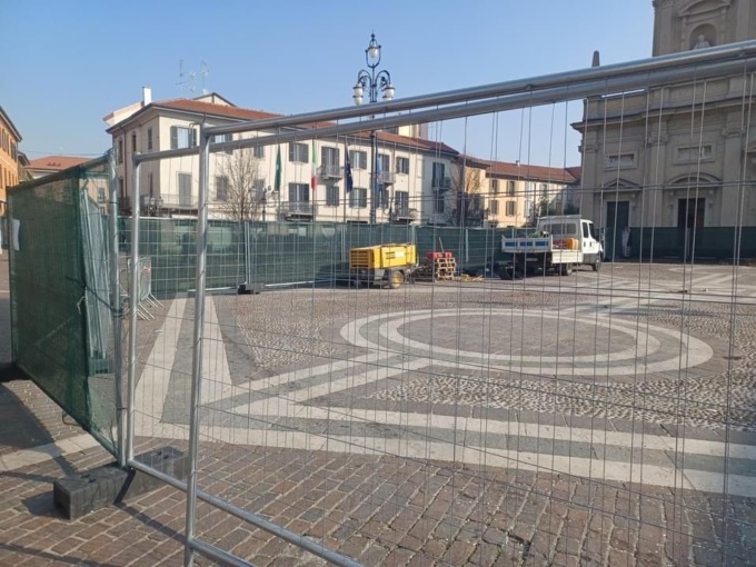 Rifacimento di piazza Libertà a Saronno: i dubbi della Lega sui lavori in corso