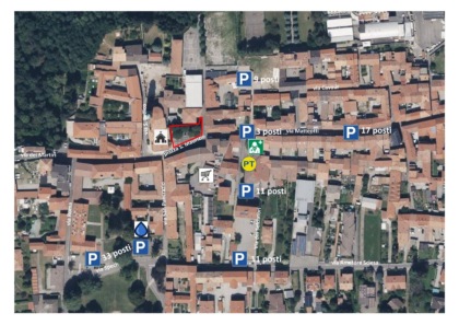 Mappa viabilità Vedano Olona per lavori in piazza San Maurizio