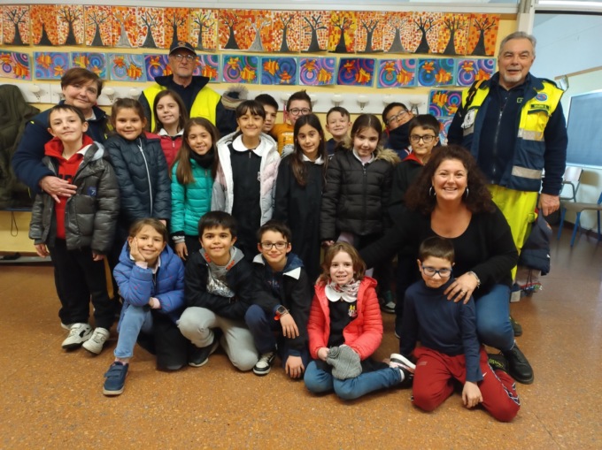 Bambini a lezione di sicurezza con la Prociv di Venegono
