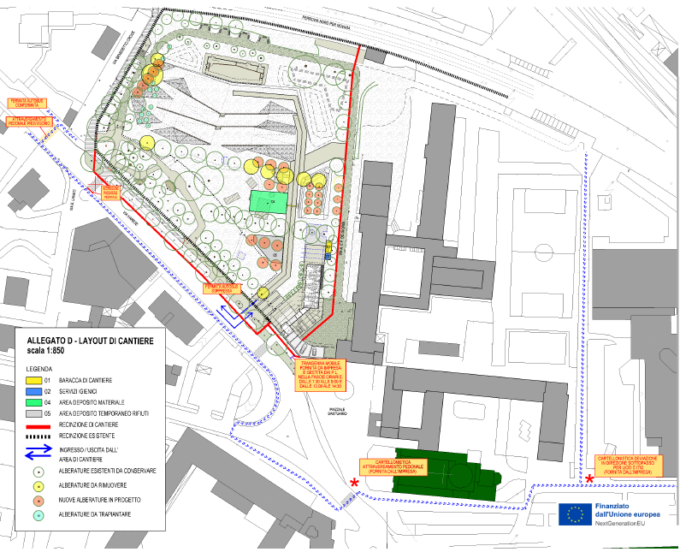 Lavori al parco dell’ex seminario di Saronno