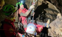 Esercitazione per il soccorso alpino speleologico a Luvinate