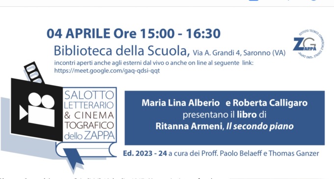 Salotto letterario nuovo appuntamento