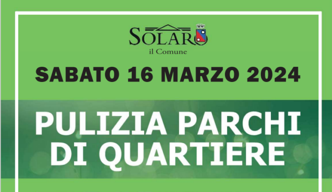 Insieme per pulire il parco sotto casa