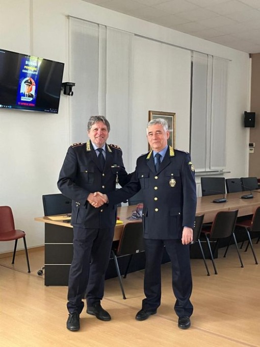Il comandante  Belloni va in pensione, al suo posto il collega Castellone