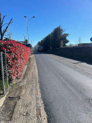 asfaltatura via Milano Ceriano