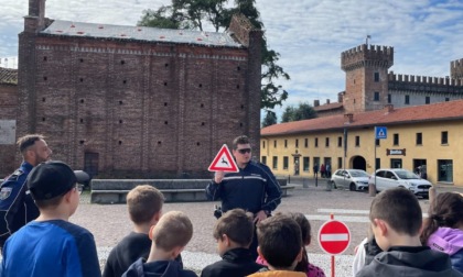 Gli agenti di Polizia Locale sono saliti in cattedra