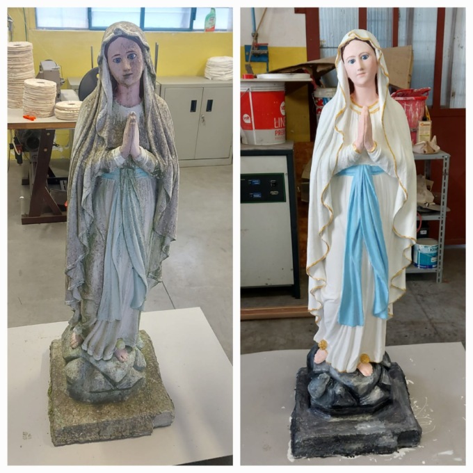 La Madonnina del vecchio asilo riscoperta dai Maestri del Presepe