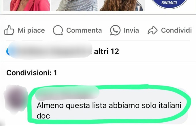 Commenti razzisti sui candidati, Insieme per Castiglione: “Le altre liste prendano le distanze”