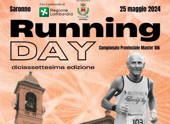 Running Day pronti per la 17esima edizione