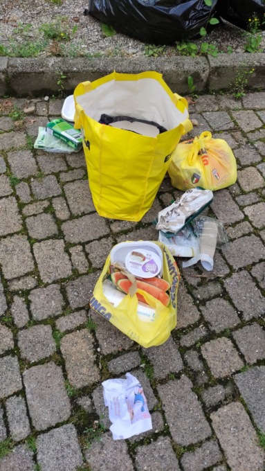 Rifiuti abusivi in via Primo maggio